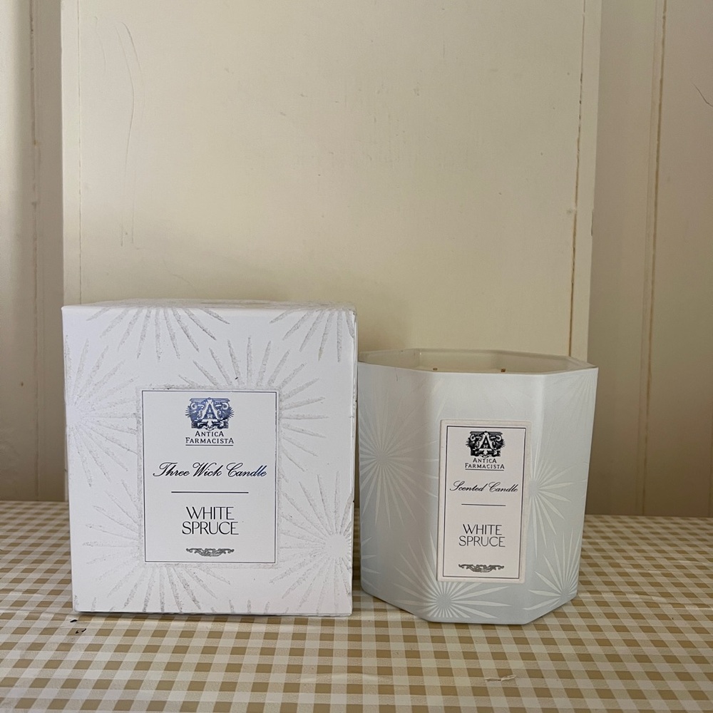 Antica Farmacista White Spruce Three-Wick Candle - Picture 3 of 3